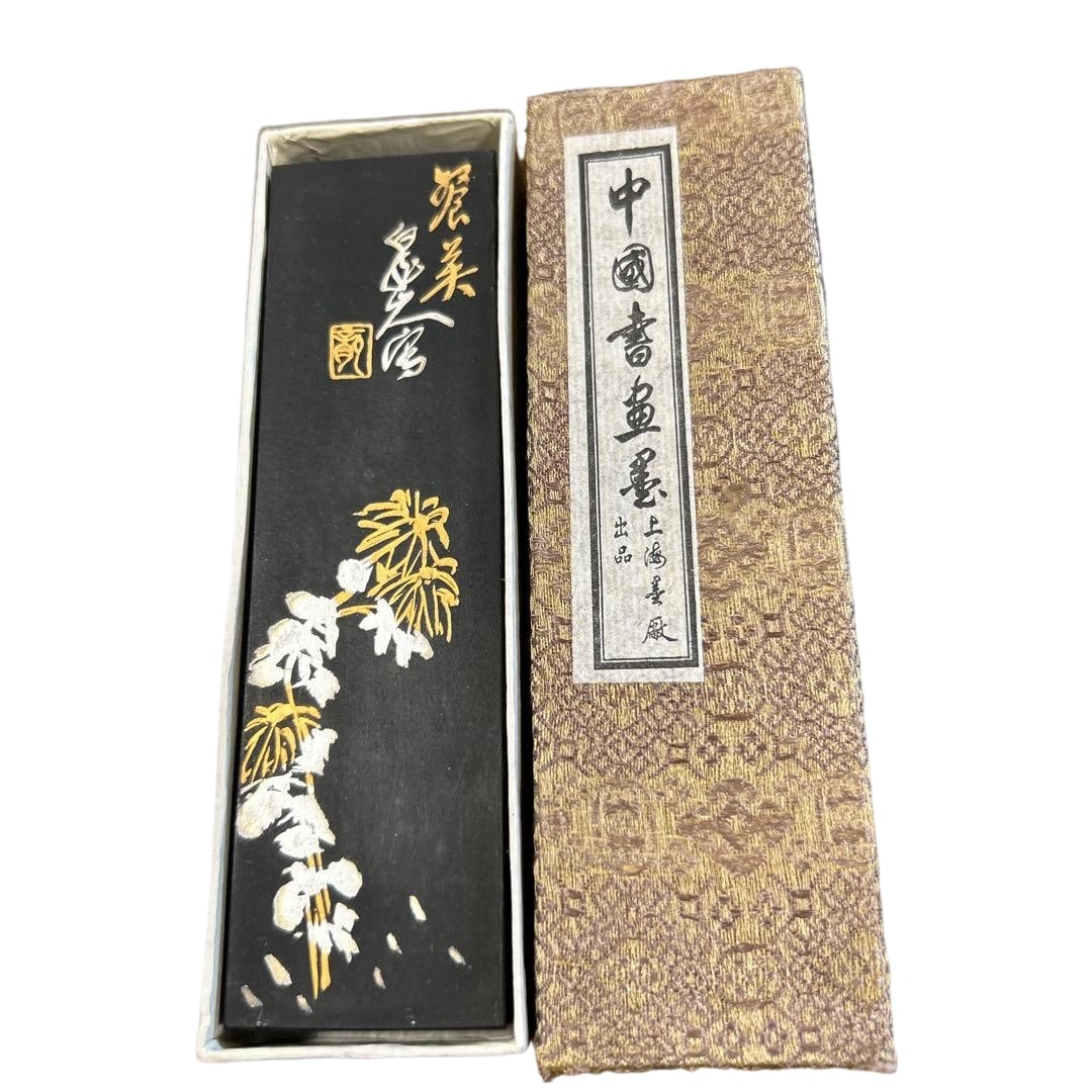 Chinese Ink Stick: "Clear Clouds and Autumn Moon" Tribute Smoke, Supervised by Yaoqian, (1 of 4)