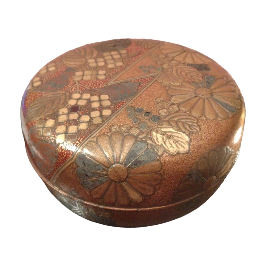 Kodaiji Makie Covered Object Hideyoshi Nene "Toyotomi Brothers": Rare Kodai-ji Maki-e Nashiji Jubako with Lid, Box Damaged Attributed to the Momoyama to Early Edo Period "Toyotomi Brothers"Approximately 16.5 x 8.0 cm