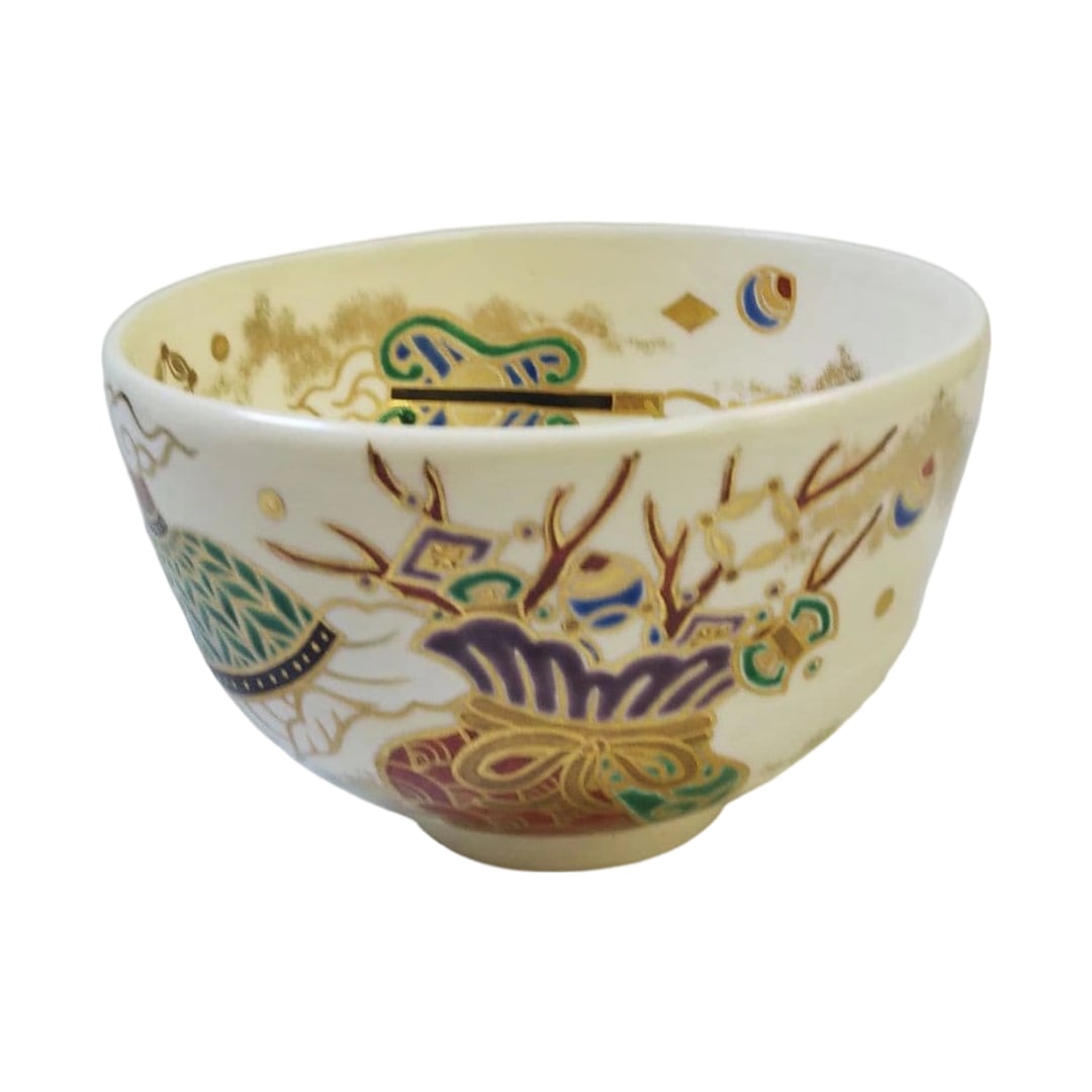 Hojinhai Chawan, Ryugoku Kiln, Miyagawa Koun, Tomobako (1 of 10)