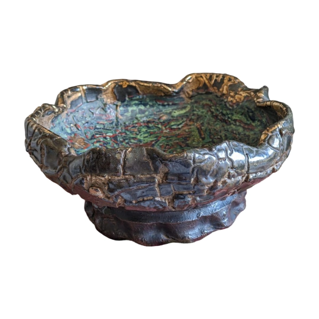 Exquisite Satsuma Ware: Jakatsu Glaze, Donko Glaze, Tea Ceremony Utensils: Tea Ceremony Utensil Kyushu Ceramics Satsuma Ware Jakatsu Donko Glaze (Gama Frog) Single Bowl Without BoxOrigin: Seihyoden-kei Mototatsu-in Kiln, later Ryumonji Kiln, Chotaro Kiln, and other kiln