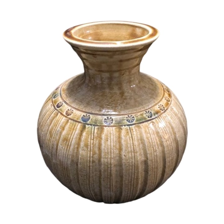 Large ochre-glazed medicinal jar (1 of 11)