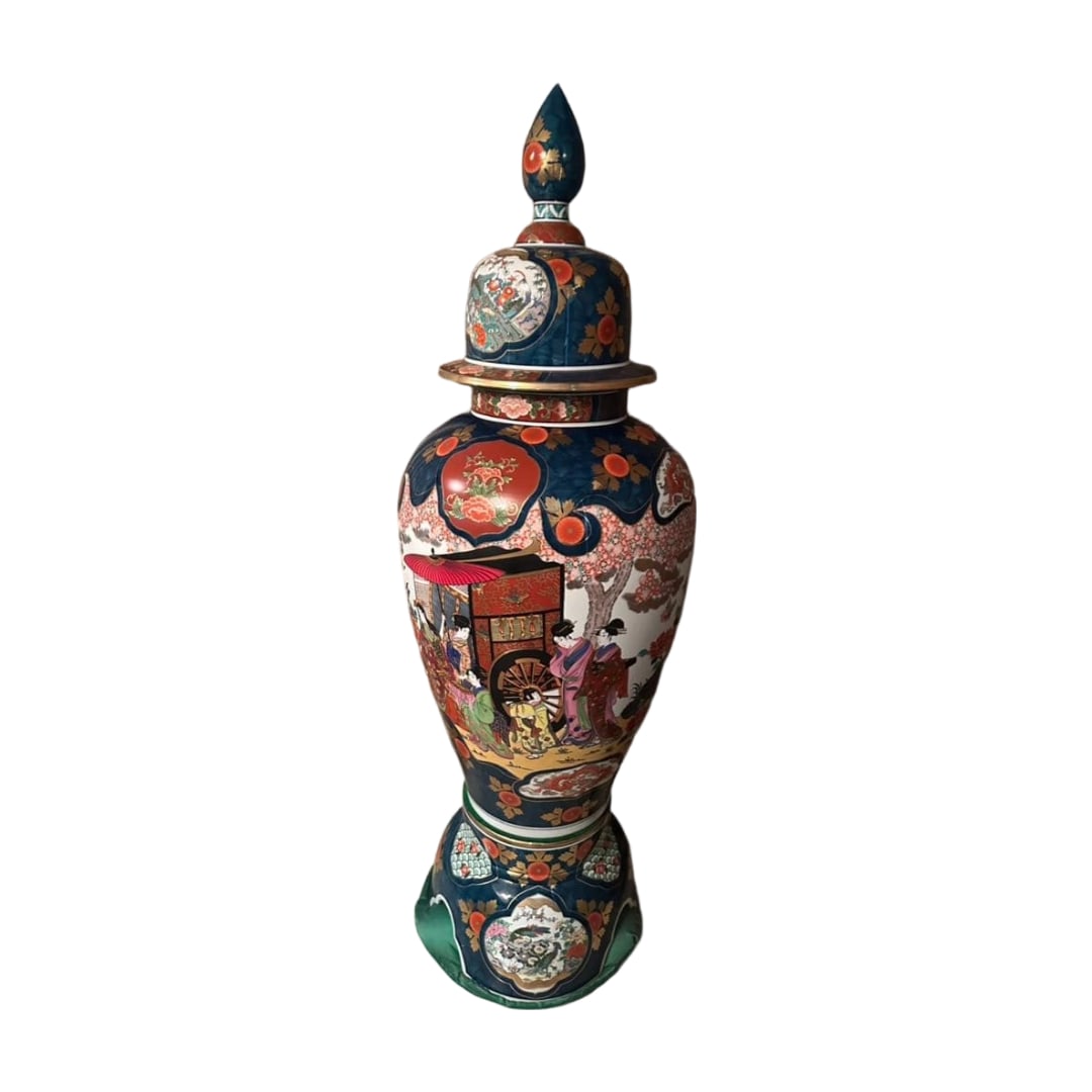 Arita Ware Large Jar Ceramic Decorative Vessel (1 of 6)