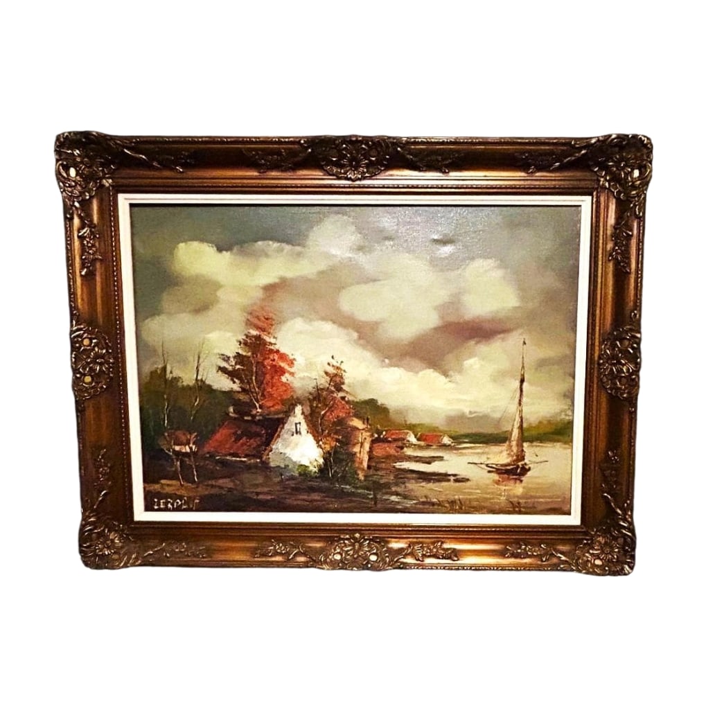 Cordova "Nanfu no Kohan Fukei" Oil Painting Large Work (1 of 9)