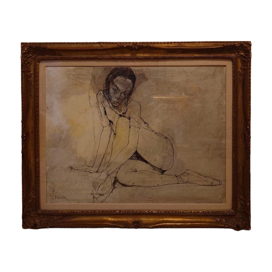 Guaranteed authentic. Jean Jansen's precious original work "Ballet Dancer".: Authenticity guaranteed. The work has been referenced by official appraiser Flora Jansen (son of Jan Jansen). It is handled by the Nichido Gallery, and there is a seal on the back of the frame. The Fr