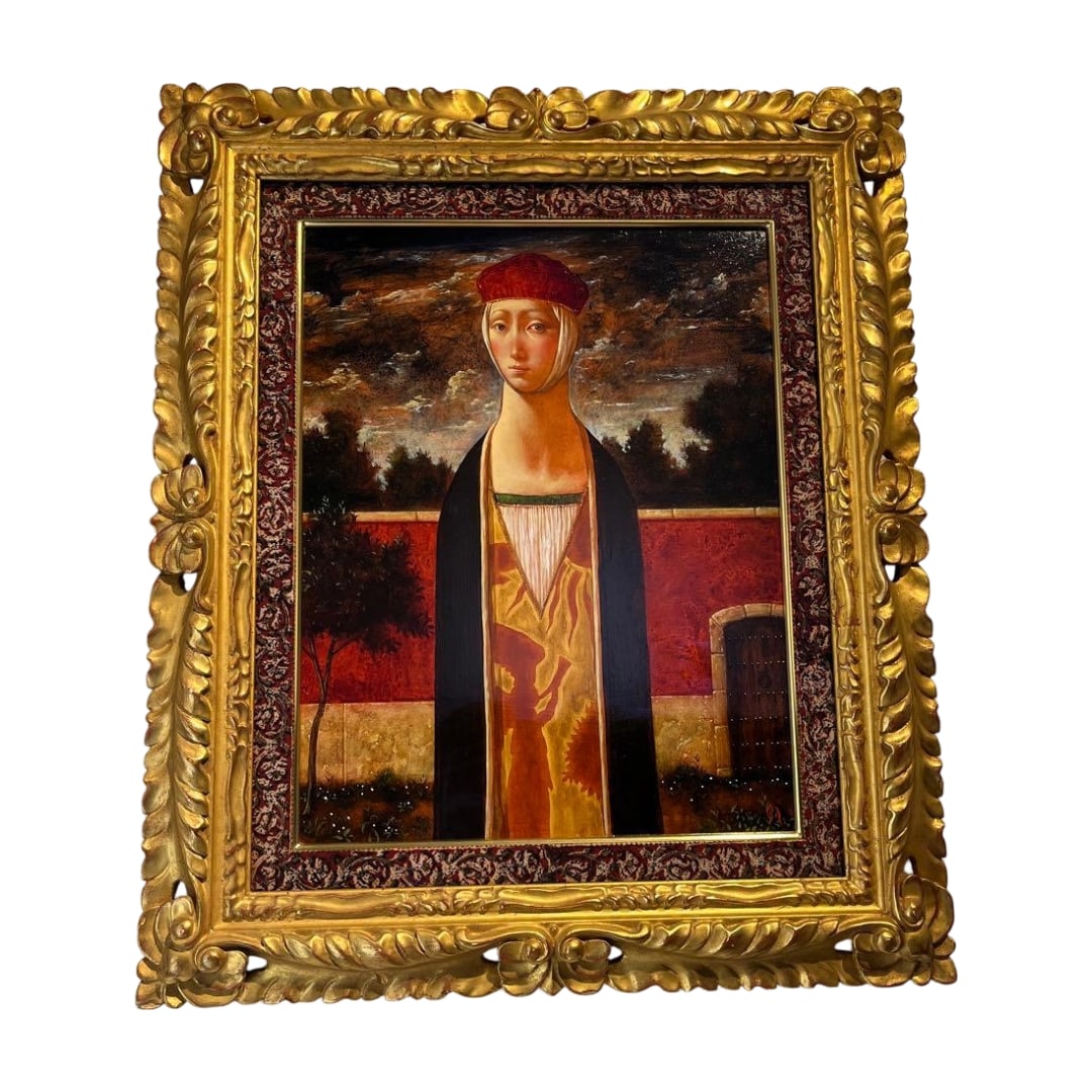 Rare Yoshio Yoshioka Oil and Tempera, Hand-Signed (1 of 15)