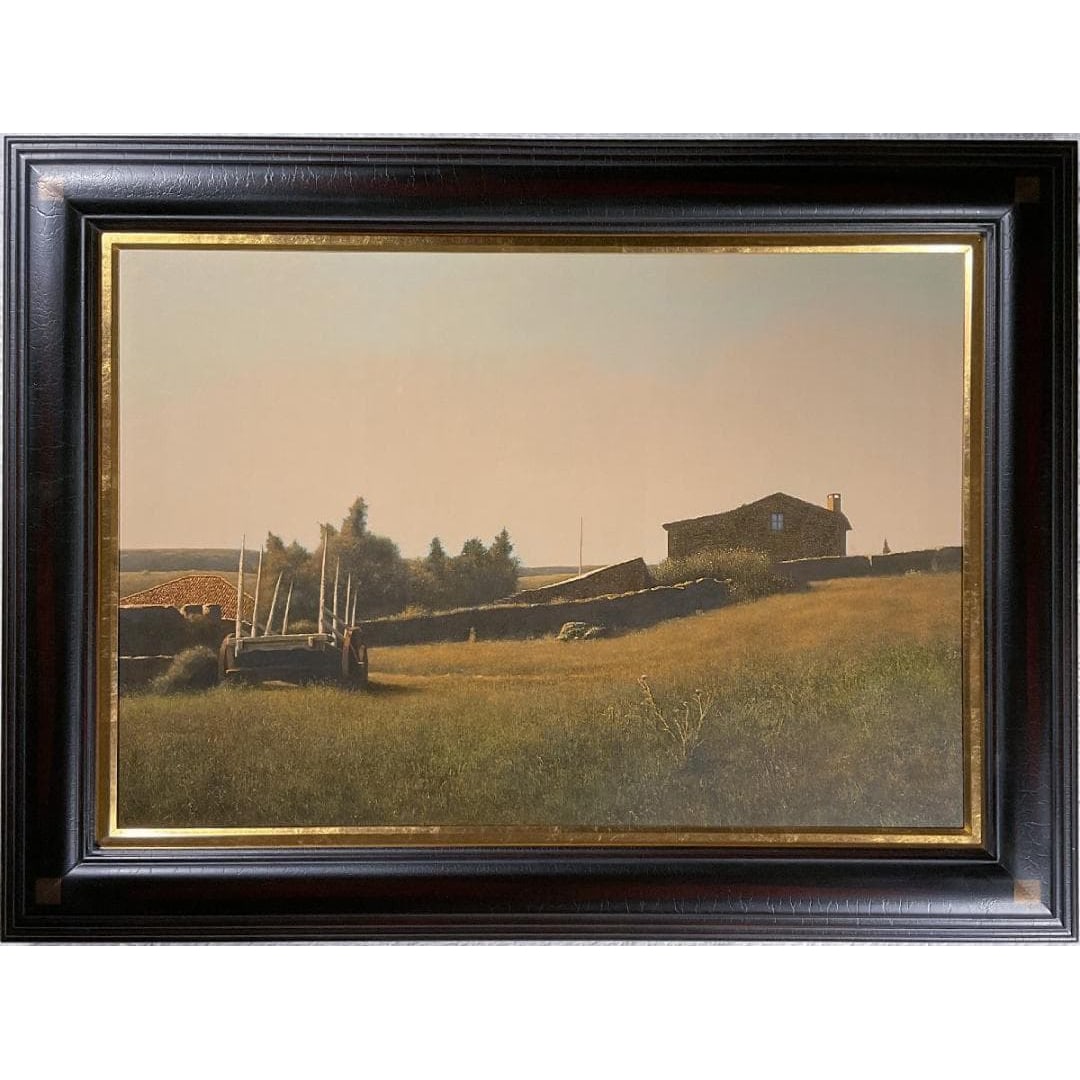 Nakatsukasa Mitsuo, "Kokkyo no Mura" Oil Painting, Size 20. (1 of 8)