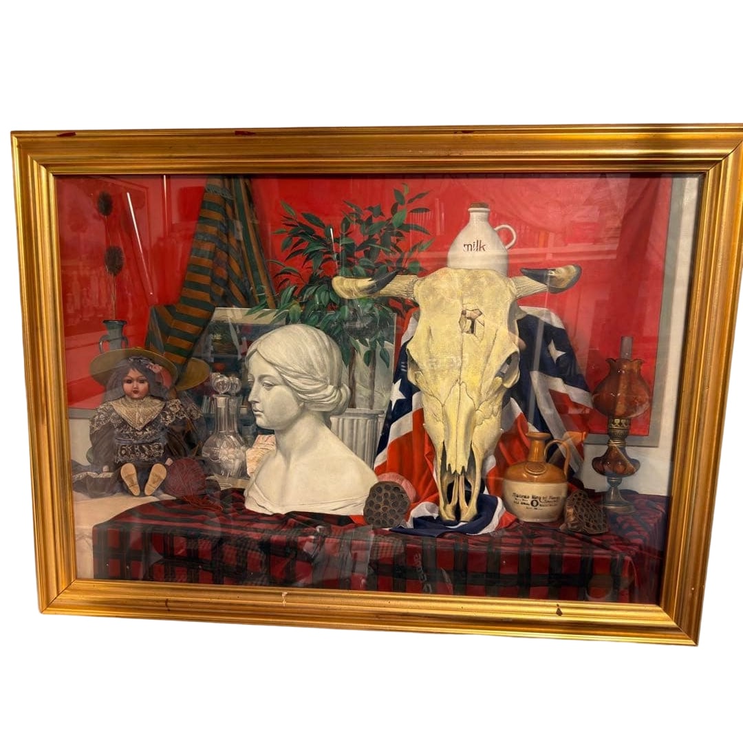 Authenticity Guaranteed: Fujimura Takahiro, Major Work, Original Oil Painting "Still Life", Member: As a member of the renowned traditional Japanese art association "Shunyo-kai," painter Takahiro Fujimura (Fujimura Takahiro) actively holds solo exhibitions at famous galleries in Ginza and is a promi