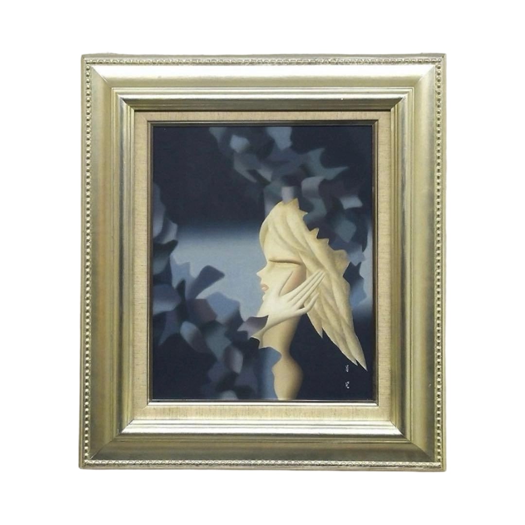 Togo Seiji Fujinzo with Certificate of Authenticity Oil Painting F6 Size Bijin-ga Rare Masterpiece (1 of 6)