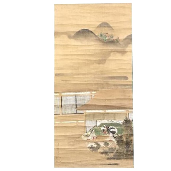Tosa Mitsuoki "Genji-e" Kakemono 183cm x 60cm (1 of 11)