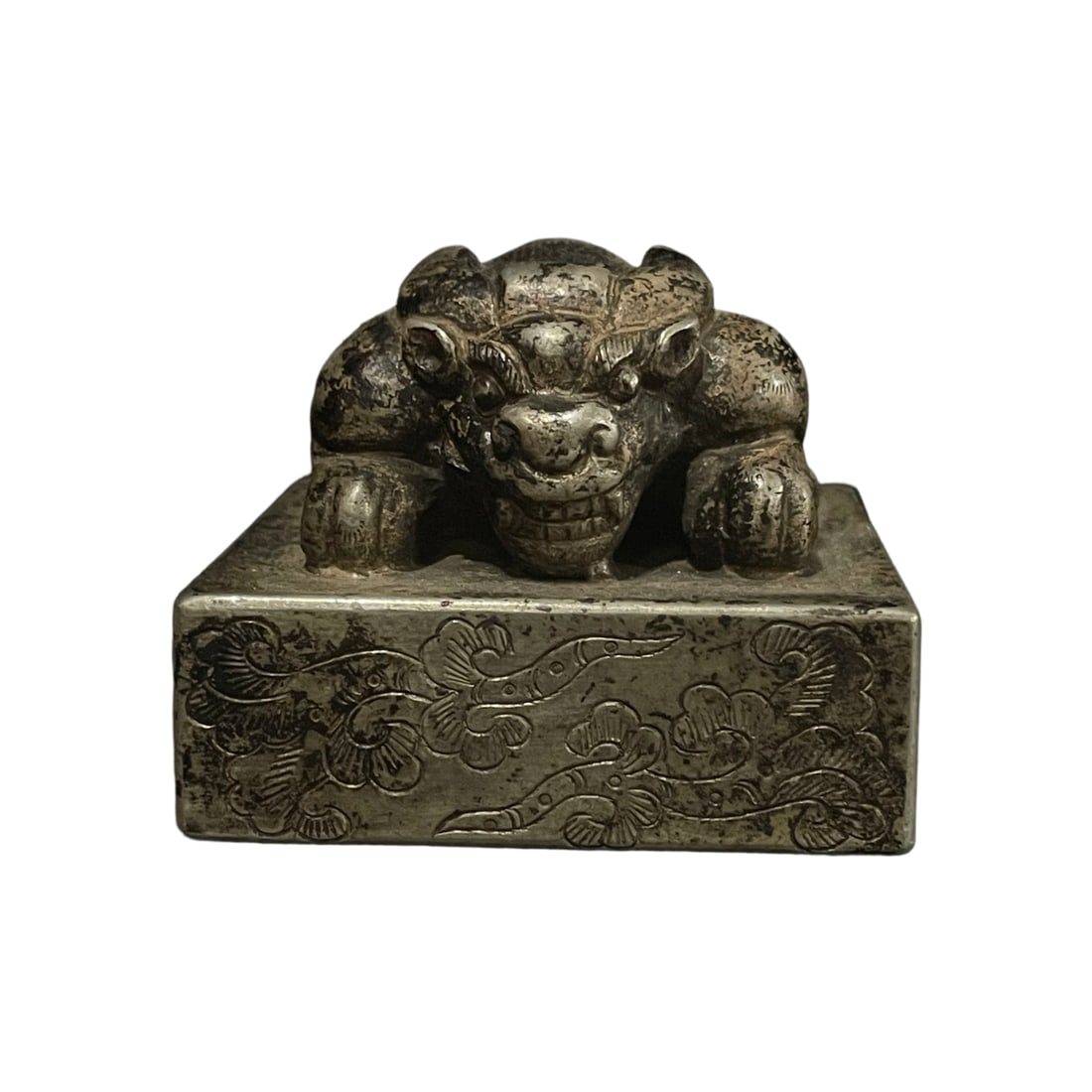Silver-plated White Copper Pixiu Seal (1 of 10)