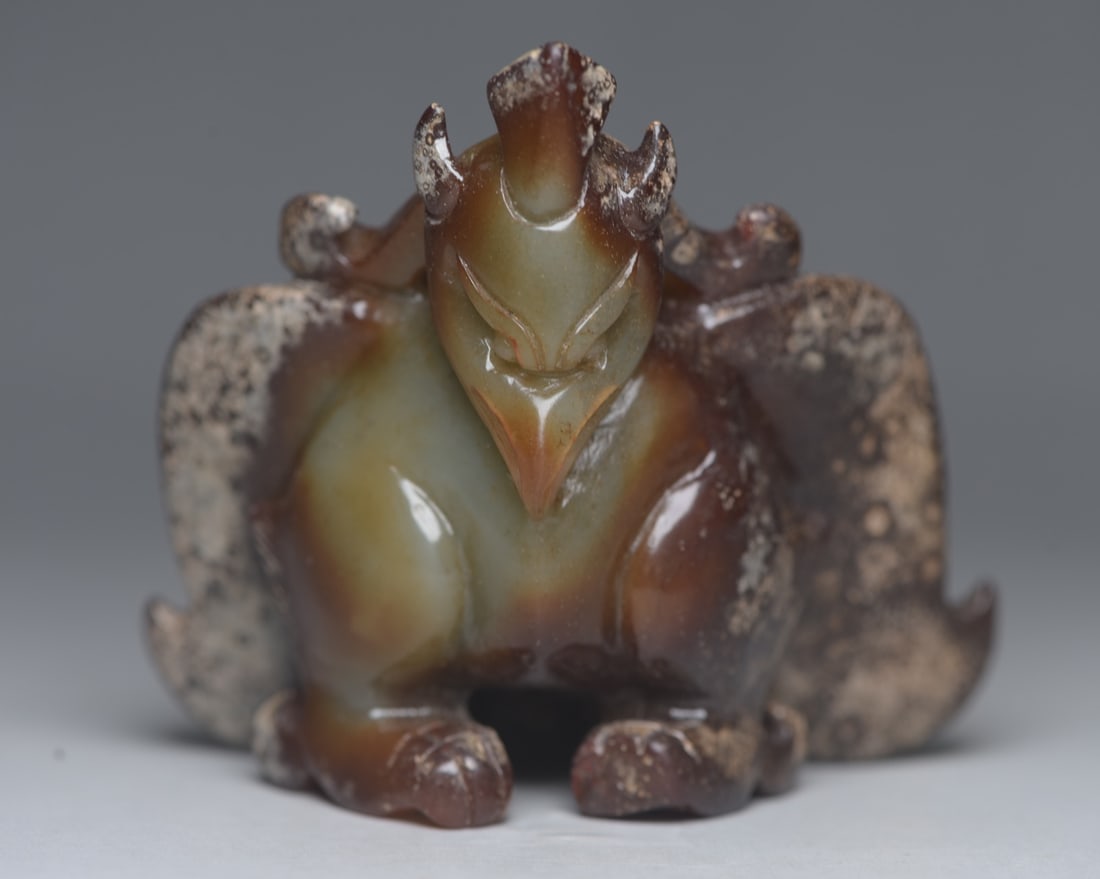 Hetian Ancient Jade Eagle Deity - 2