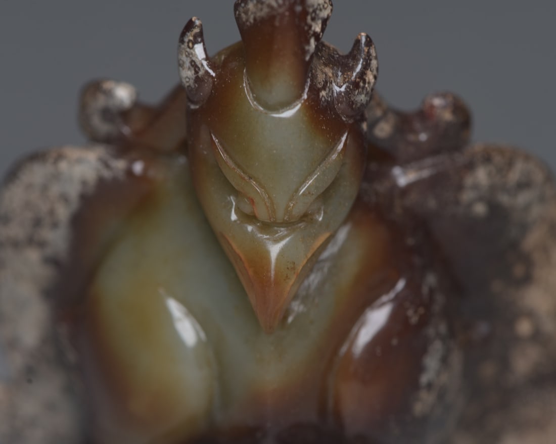Hetian Ancient Jade Eagle Deity - 8