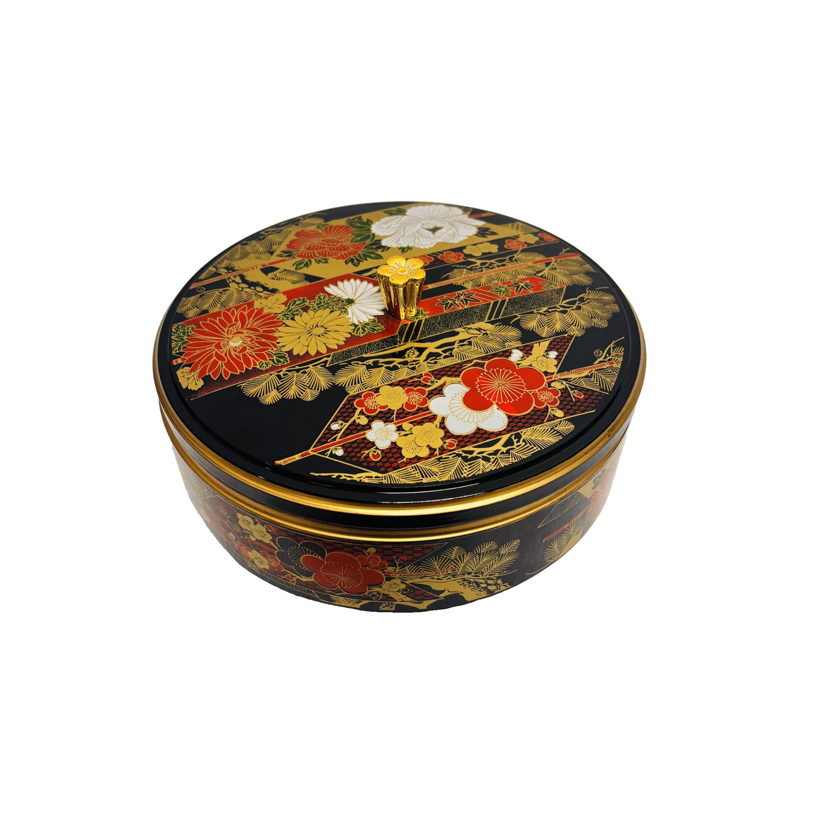 Japanese Lacquerware Candy Box Handcrafted Wooden Container: This elegant Japanese lacquerware candy box embodies centuries of traditional craftsmanship and refined Eastern aesthetics. Crafted from natural wood and coated with multiple layers of natural