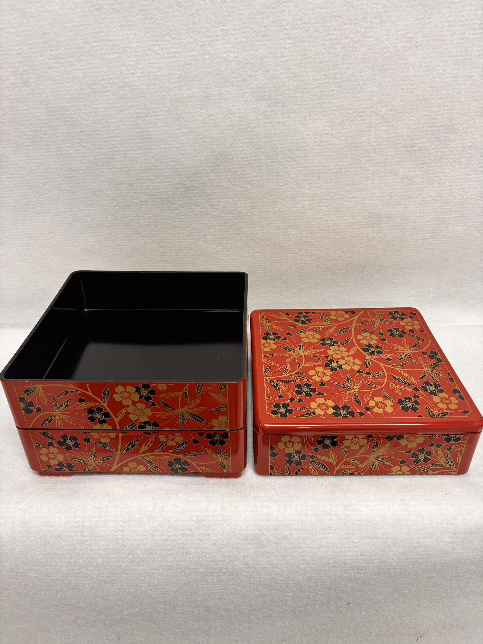 Three-layer lacquerware bento box - 6