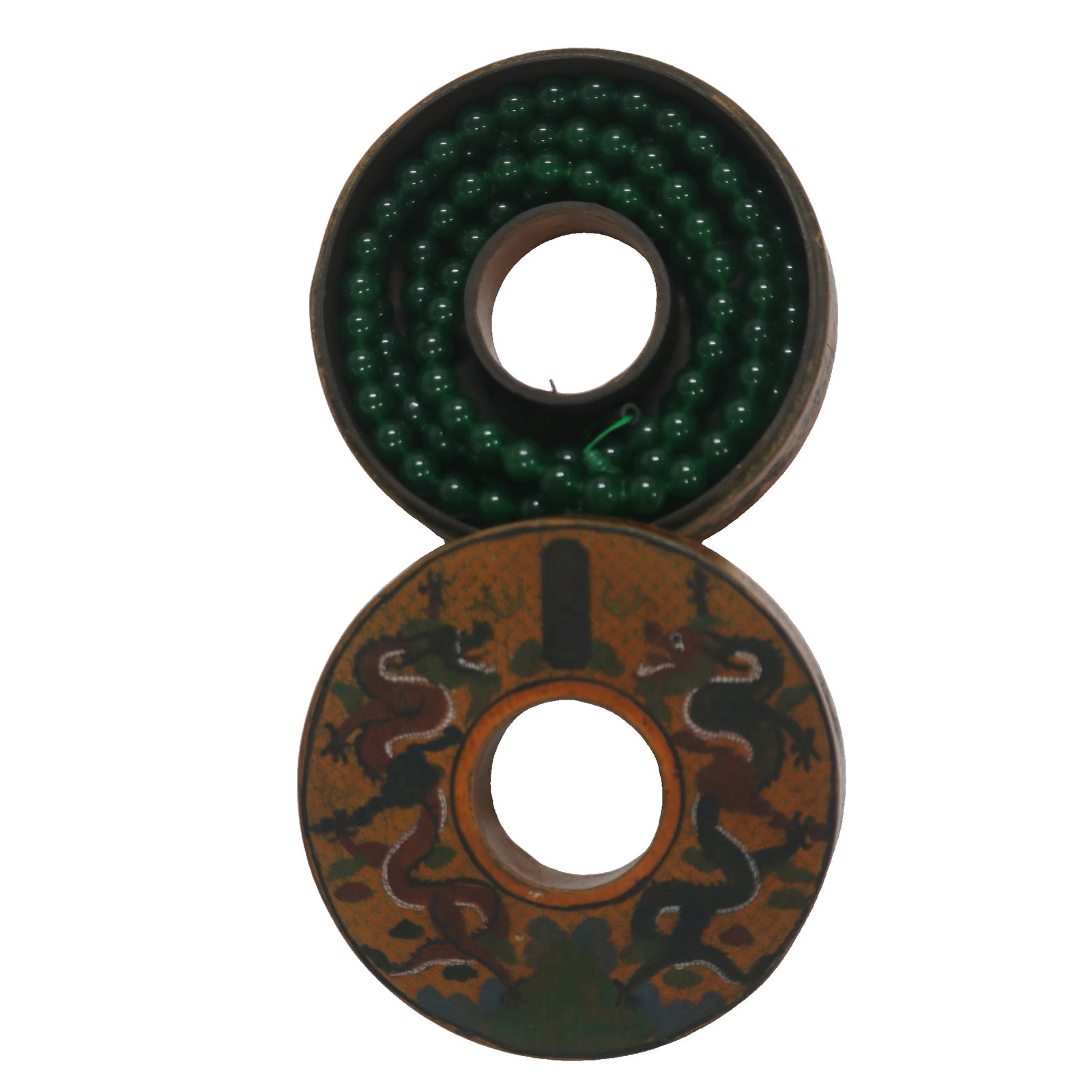 Formerly owned collection of 108 jadeite prayer beads (1 of 9)