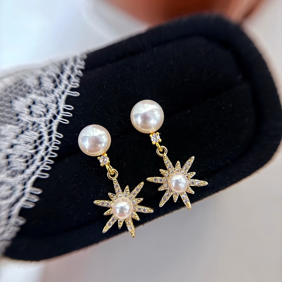 Natural Pearl Earrings (1 of 5)