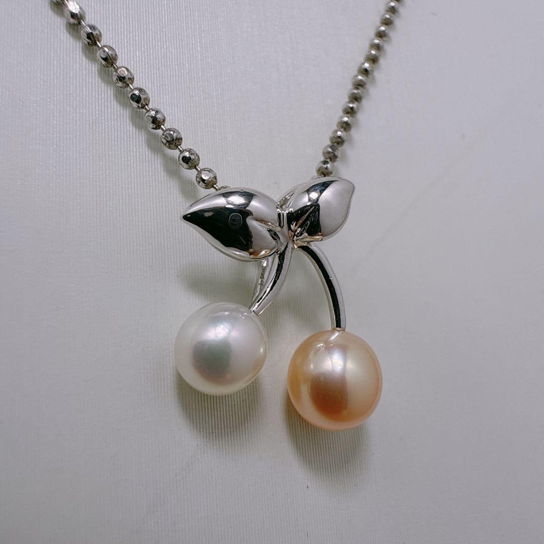 Second-hand - TASAKI silver dual-color pearl cherry necklace (1 of 11)