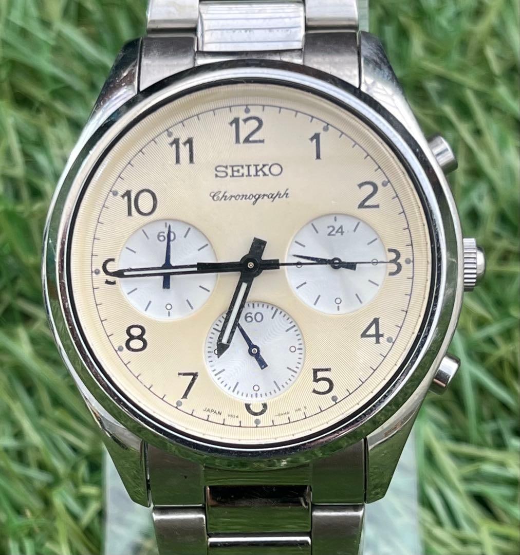 Second-hand - SEIKO Men's Chronograph Watch Vintage Wristwatch Speedmaster (1 of 5)