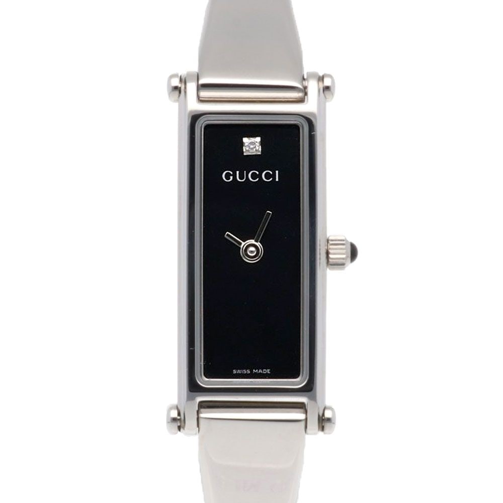 Second-hand - Gucci wristwatch, stainless steel, 1500L quartz, has been re-polished, for women.: Brand: Gucci Type: 1P Diamond Model: 1500L Target: Women Color: Silver/Black Season: Suitable for all seasons Weight: Approximately 27.7 grams Place of Origin: Switzerland Dimensions: Case: Approximat