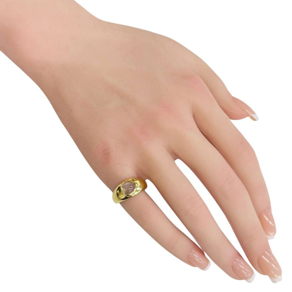 Second-hand - Ring, size 11, 18K gold, K18 yellow gold, moonstone, for women.: Item: Ladies' Ring Color: Gold Season: Suitable for all seasons Weight: Approximately 3.4 grams Origin: Japan Gemstone: Moonstone Size: Size 11 / Adjustable size (within ±2 sizes) Ring Width: Approxi