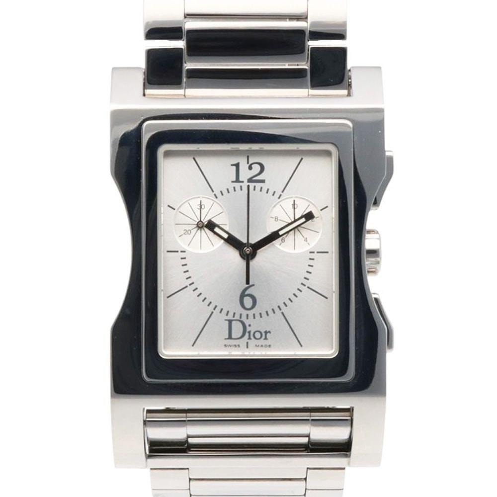 Second-hand - Dior Kris 47 men's watch, stainless steel case, quartz movement.: Brand: Dior Model: CD034310 Target Audience: Men Color: Silver Series: Kris 47 Season: Suitable for all seasons Weight: Approximately 148.6 grams Country of Origin: Switzerland Dimensions: Case: Appro