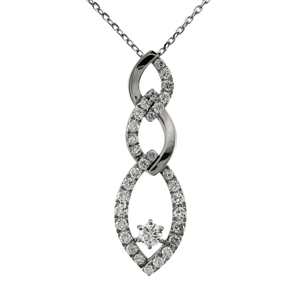 Second-hand - Mikimoto necklace 18K white gold diamond ladies: Brand: MIKIMOTO Type: 3WAY Target: Women Color: Silver Season: Suitable for all seasons Weight: Approximately 9.0 grams Place of Origin: Japan Engraving: K18WG at the clasp Diamond Weight: Diamond (ap