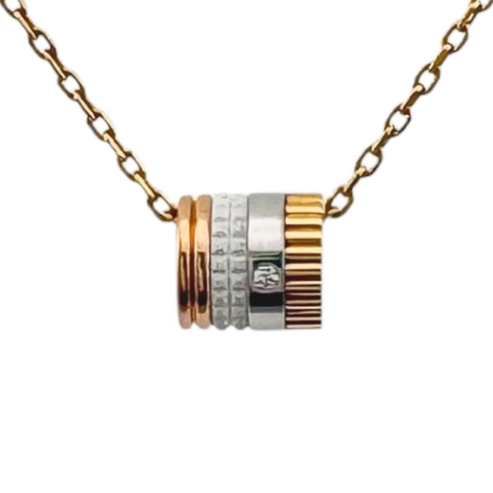 Second-hand - Boucheron Quatre White Necklace 18K Yellow Gold Diamonds Women's: Brand: Boucheron Target: Women Color: Gold Series: Quatre White Season: Suitable for all seasons Weight: Approximately 5.4 grams Country of Origin: France Engraving: 750 on the clasp Gemston