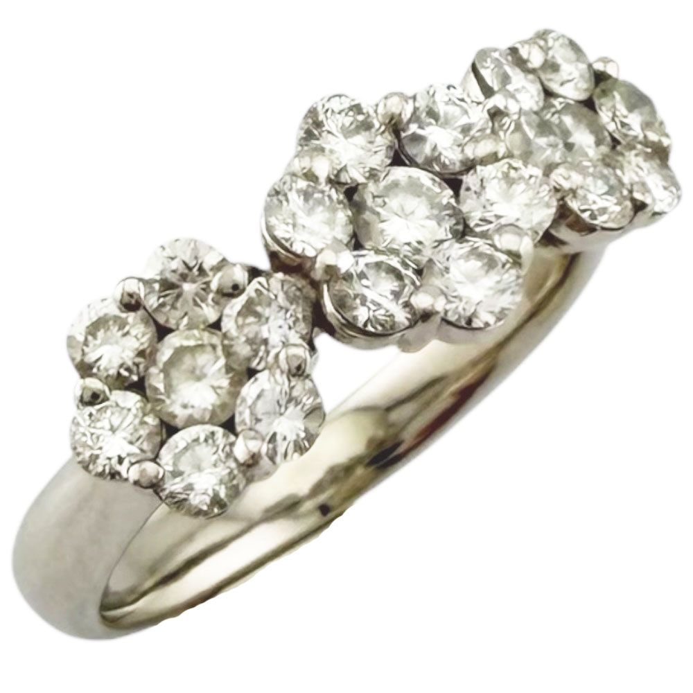 Second-hand - Ring Size 9 Pt900 Platinum Diamond Ladies: Color: Silver Season: Suitable for all seasons Weight: Approximately 5.7 grams Origin: Japan Diamond weight: Approximately 1.04 carats Size: Size 9 / Adjustable size ( ±2 sizes) Ring width: Approxima