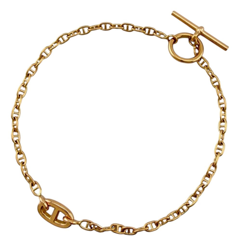 Second-hand - Hermes Chaine d'Ancre Flanerie bracelet 18K pink gold for women.: Brand: Hermes Target: Women Color: Pink Gold Series: Chaine d'Ancre Style: Farandole Season: All seasons Weight: Approximately 4.2 grams Country of Origin: France Dimensions: Total Leng