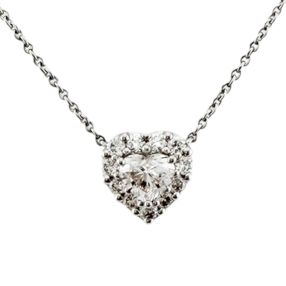 Second-hand - GRAFF Icon Heart Necklace 18K White Gold Diamond Ladies: Brand: GRAFF Target: Women Color: Silver Series: Icon Heart Season: Suitable for all seasons Weight: Approximately 4.3 grams Country of Origin: United Kingdom Diamond Weight: Approximately 0.51 carats