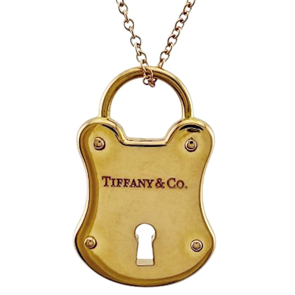 Second-hand - Tiffany clasp necklace 18K gold K18 pink gold women's TIFFANY&Co.: Brand: Tiffany & Co. Target: Women Color: Pink Gold Collection: Lock Season: Suitable for all seasons Weight: Approximately 8.3 grams Country of Origin: Spain Dimensions: Total Length: Approximately 4