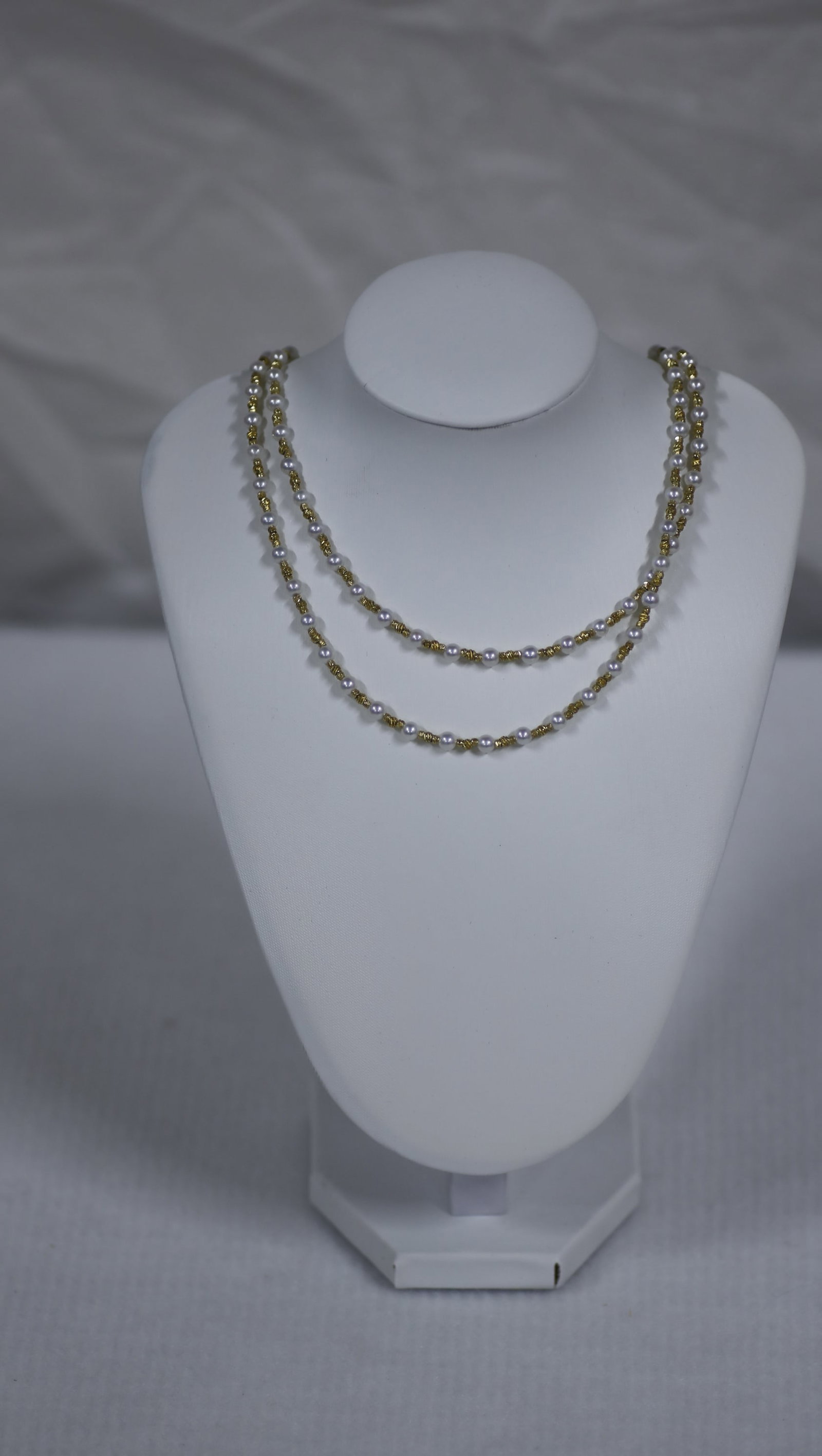 Natural Golden Seawater Pearl & Akoya Pearl Long Necklace with Pearl Pendant, Certificate Included - 13