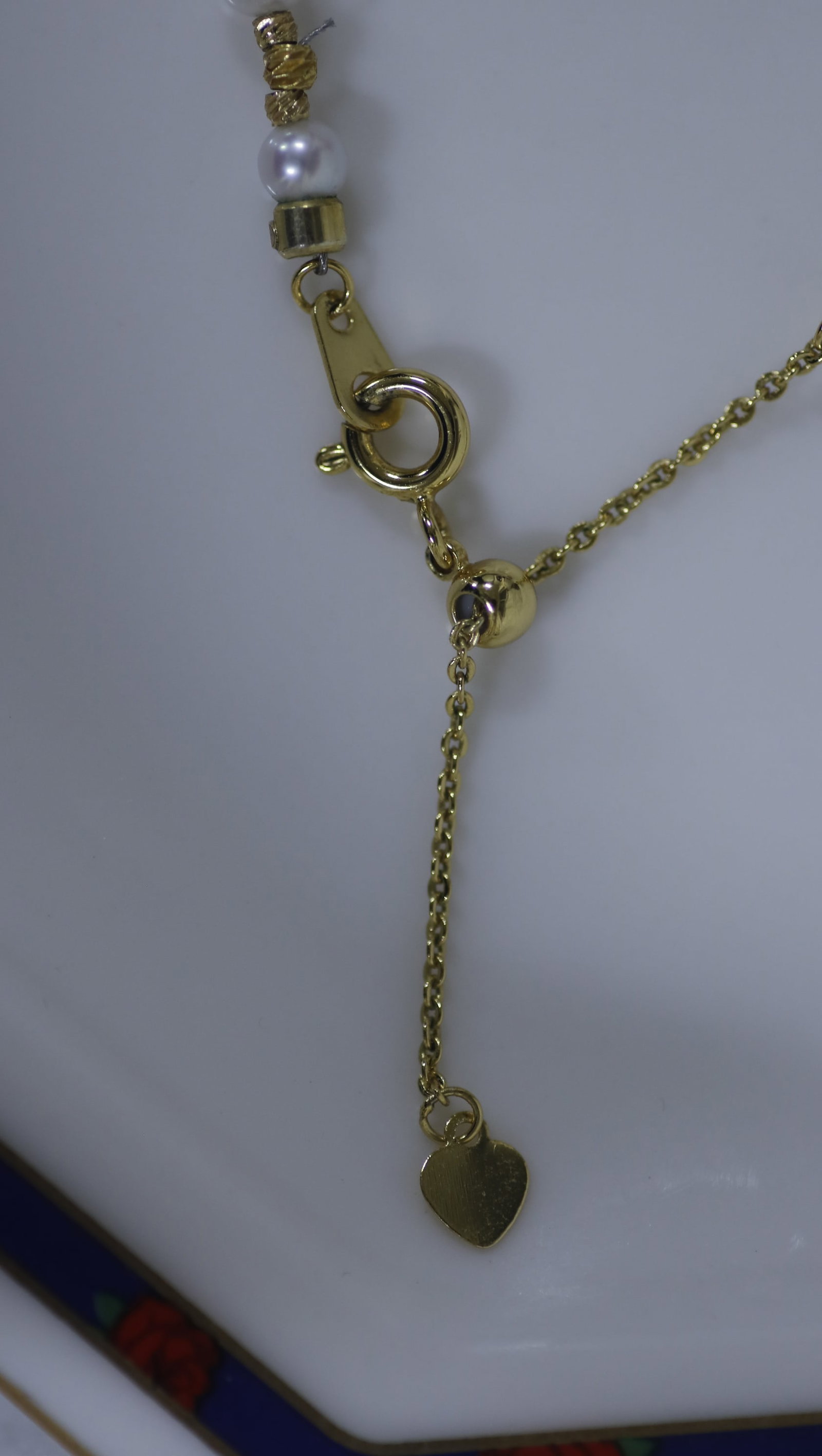 Natural Golden Seawater Pearl & Akoya Pearl Long Necklace with Pearl Pendant, Certificate Included - 3