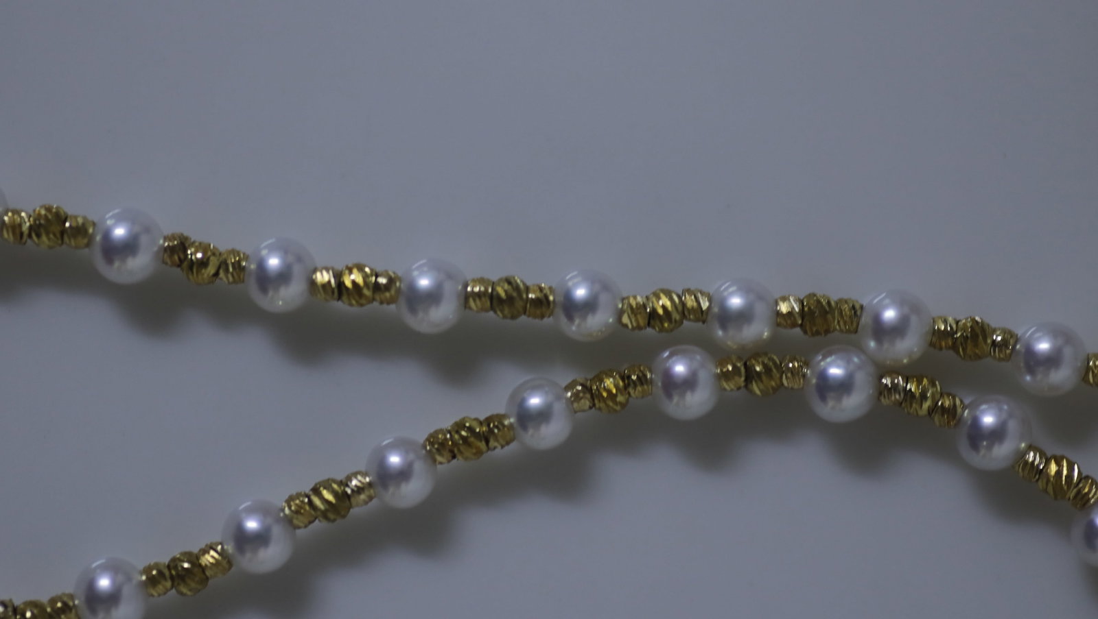 Natural Golden Seawater Pearl & Akoya Pearl Long Necklace with Pearl Pendant, Certificate Included - 4