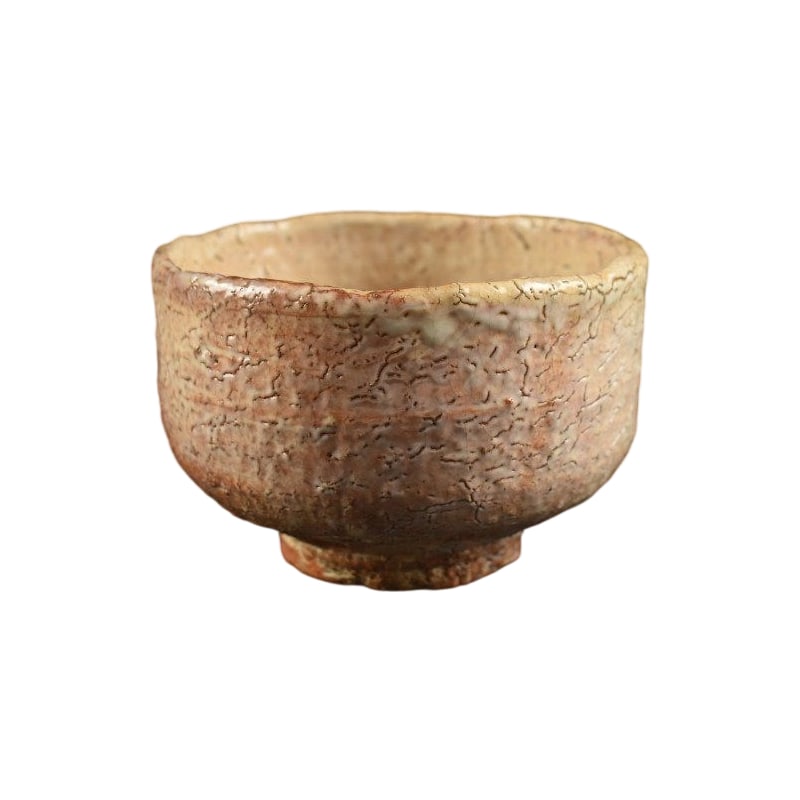 Living National Treasure, 11th Generation Miwa Kyusetsu (Jusetsu), Hagi Chawan, Tomobako, Tea: Living National Treasure, 11th Generation Miwa Kyusetsu (Jusetsu) Hagi Chawan with Tomobako Tea Ceremony Utensil This piece has no cracks or chips. Dimensions: Height 8.8 cm, Width 12.8 cm