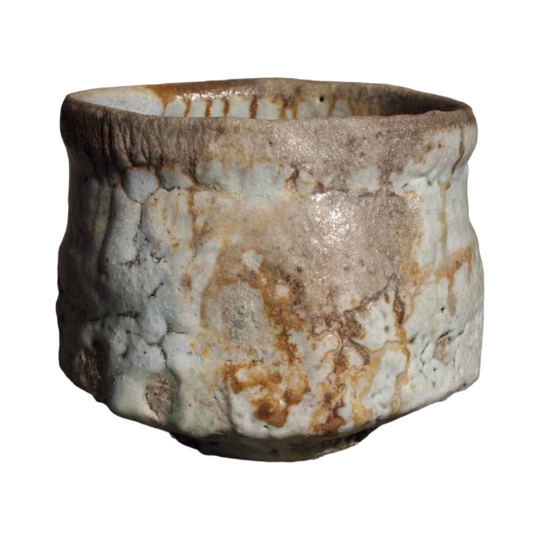 Kumano Kurouemon, Kumo Shino Chawan (Shino Tea Bowl) (1 of 11)