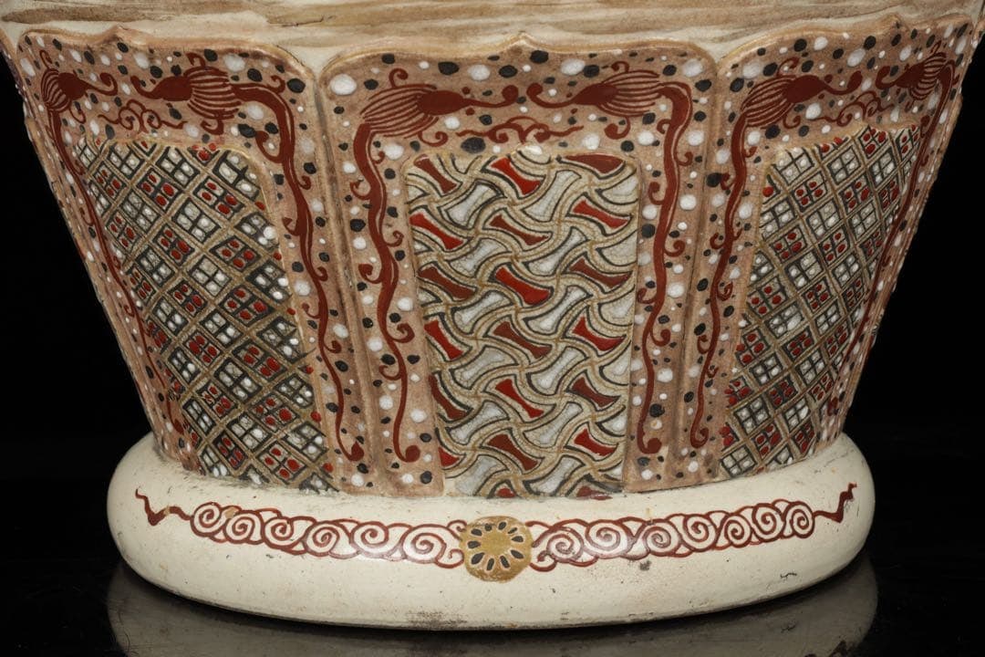 Extra-Large Satsuma Ware Vase - 16