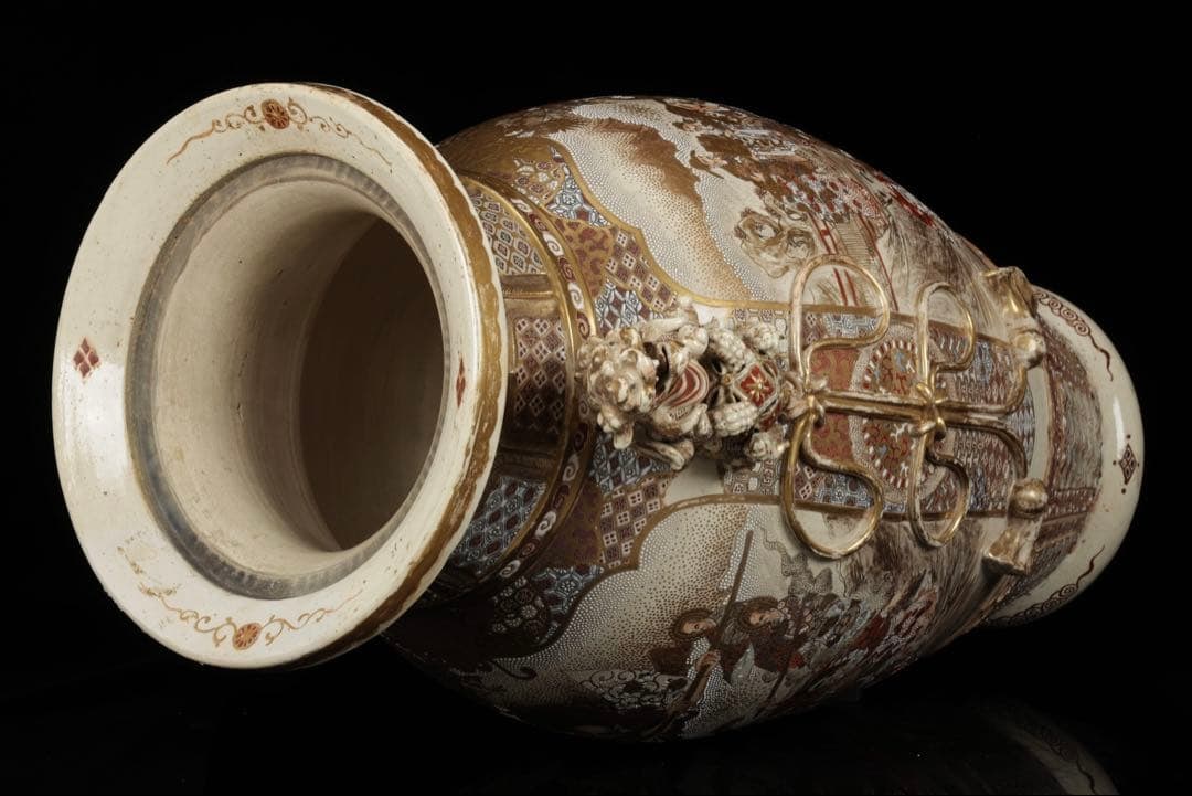 Extra-Large Satsuma Ware Vase - 18
