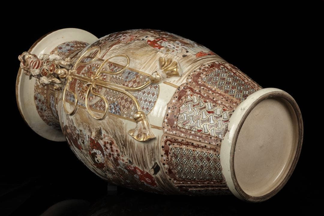Extra-Large Satsuma Ware Vase - 19