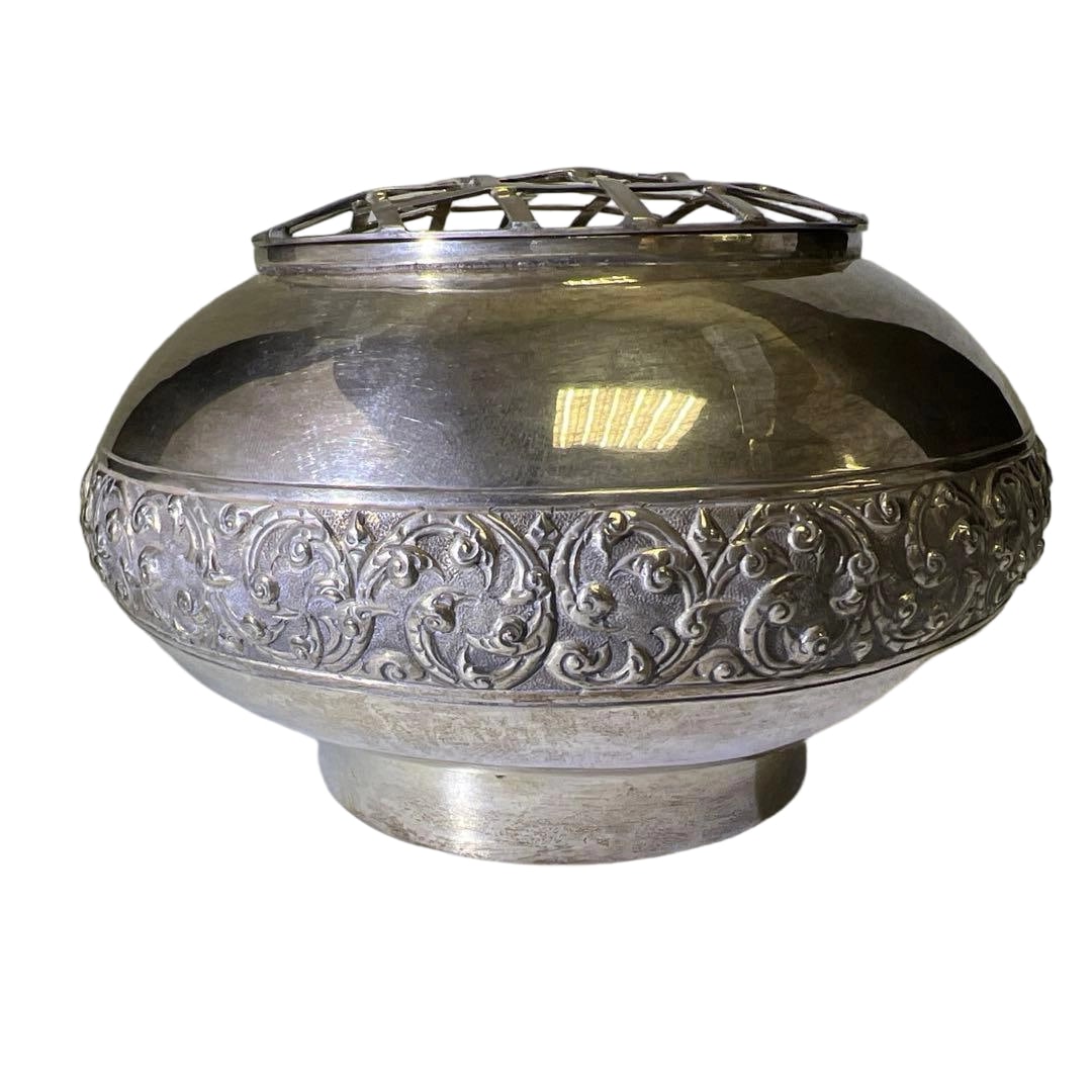 Silver Incense Burner, Silver 925 Mark, 394 grams: Silver Incense Burner, Silver 925 Mark, 394 grams