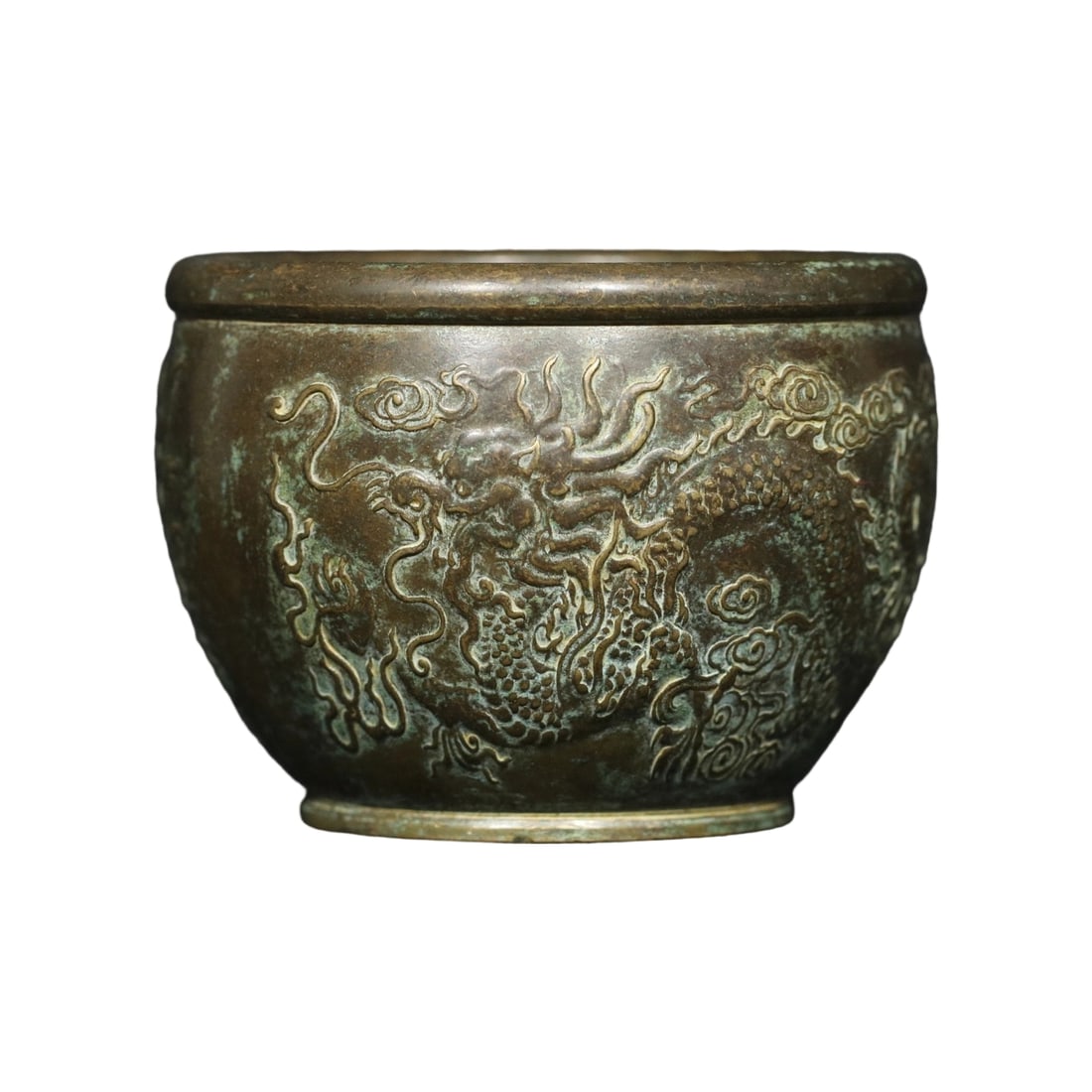 Brass Dragon Motif Jar Ornament (1 of 10)