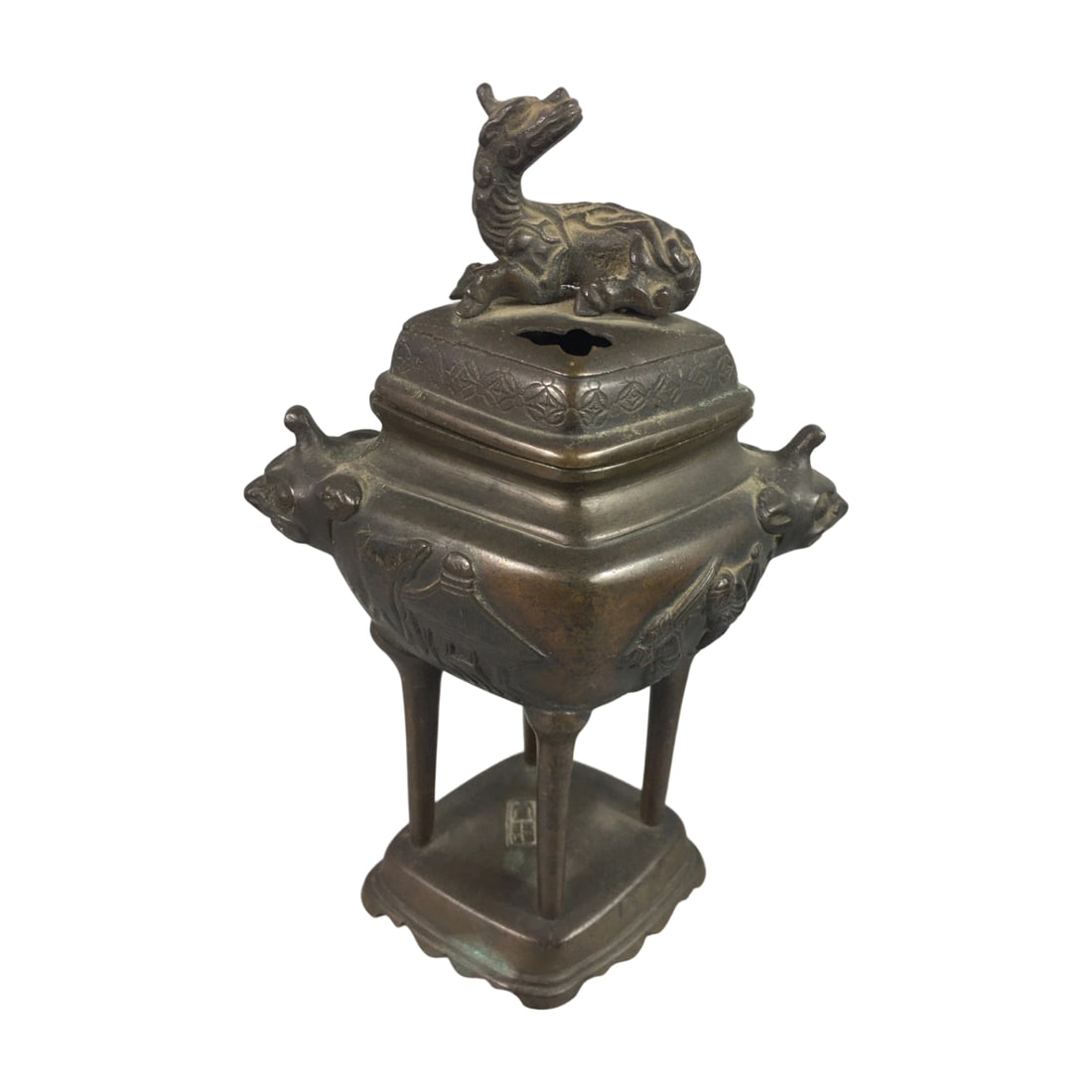 Old Bronze Incense Burner (1 of 10)