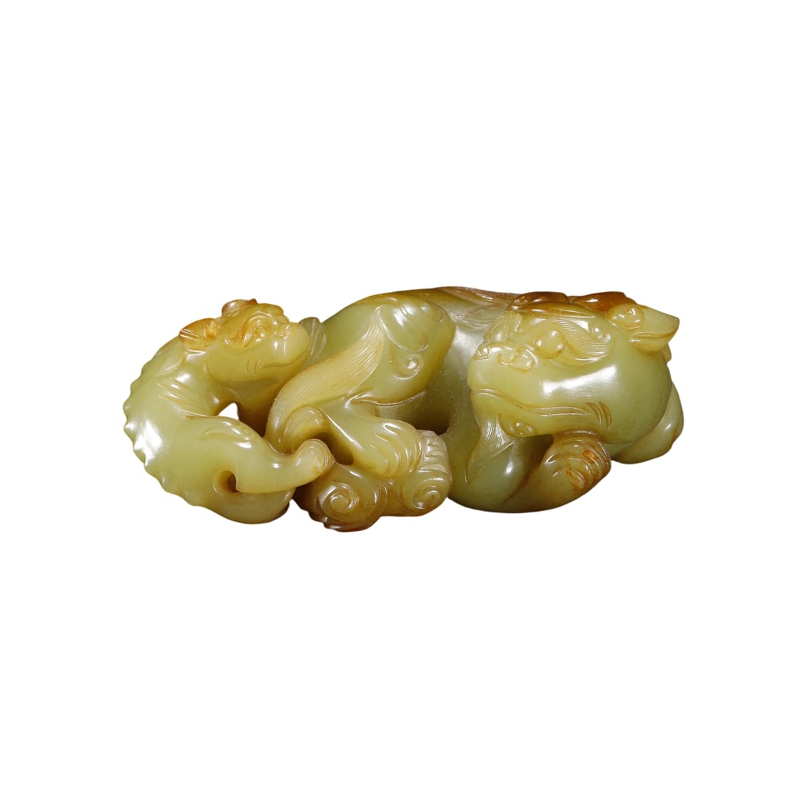 Hetian Yellow Jade Grand Master and Junior Master Ornament (1 of 10)
