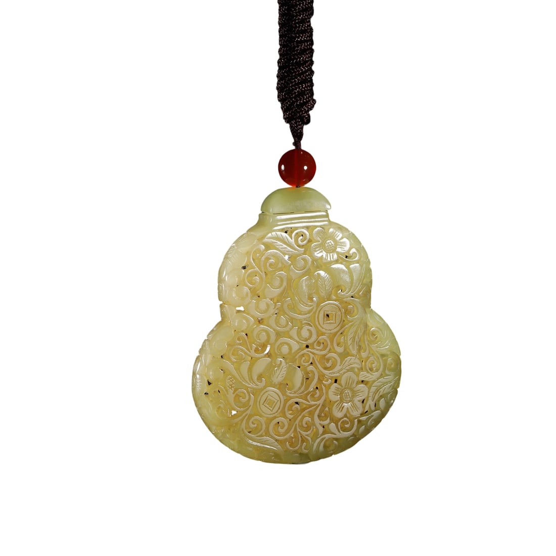 Hetian Yellow Jade Gourd Sachet (1 of 10)