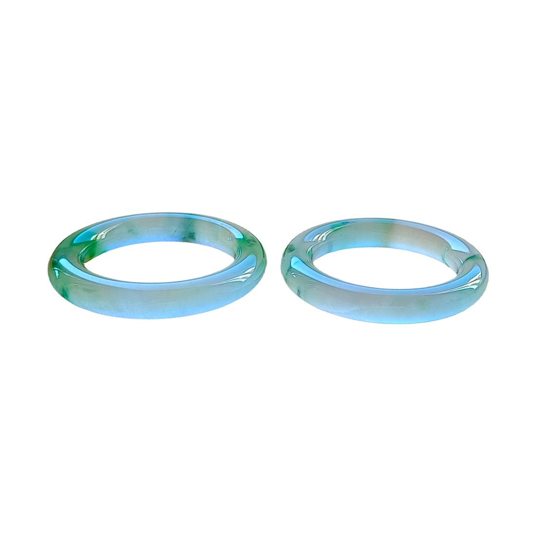 Top-grade Longshi Jadeite Bangles (1 of 9)