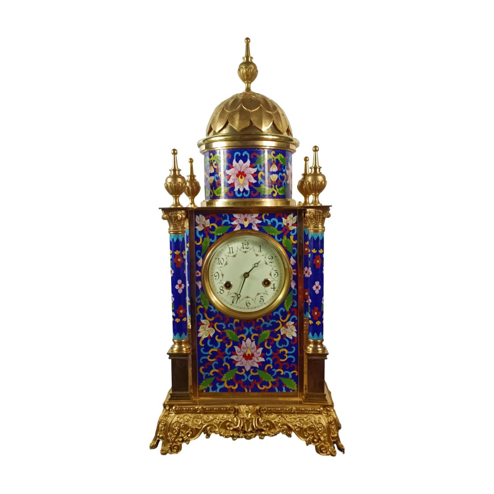 Qing Dynasty Cloisonne Old Mechanical Watch (1 of 9)