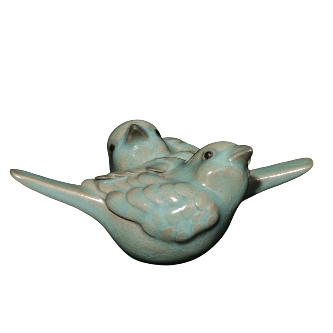 Song Dynasty Ru Kiln Bird Tea Pet (1 of 8)