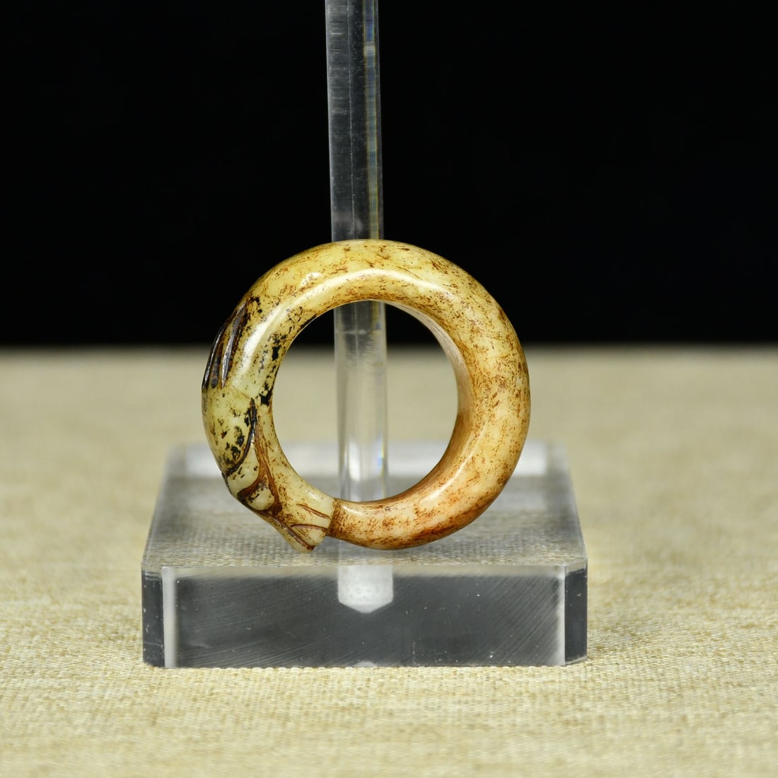 Hetian Jade Dragon Ring - 10