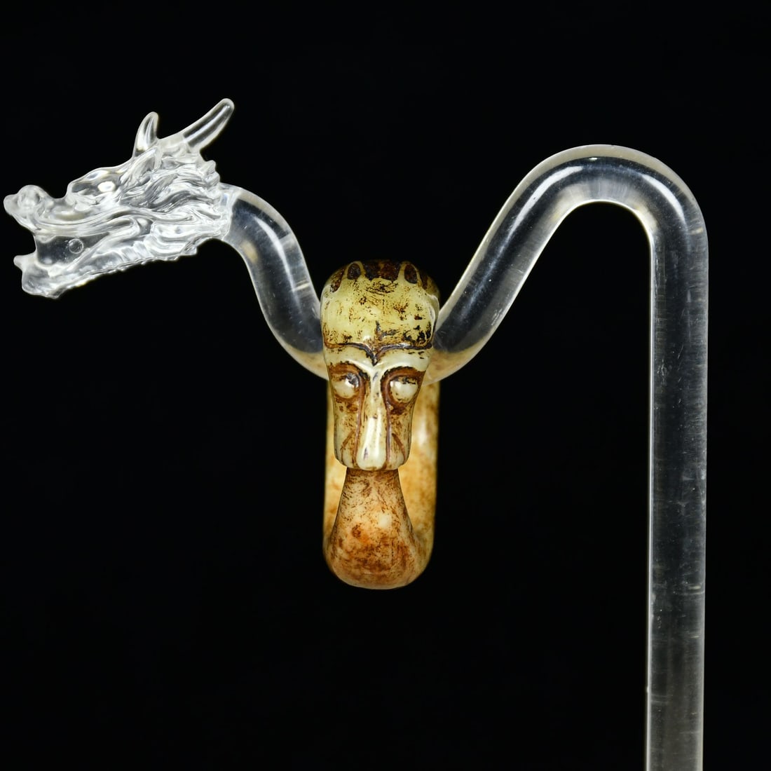 Hetian Jade Dragon Ring - 2