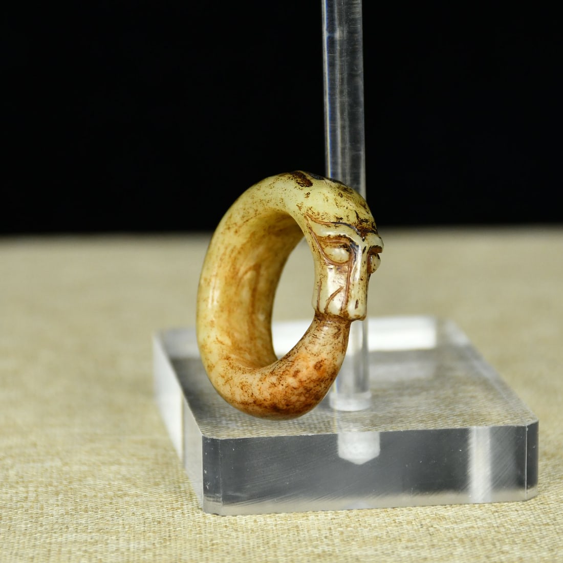 Hetian Jade Dragon Ring - 6